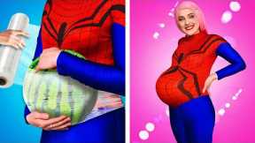 Funny Superhero Parenting || Incredible Real Life Situations by Crafty Panda Go
