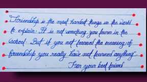 Best friend 💓 #Friendship❣️# Cursive handwriting