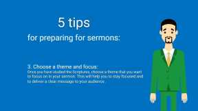 5 tips in preparing sermons