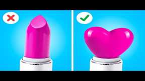 AMAZING MAKEUP HACKS || GENIUS TRICKS FOR SMART PARENTS! Funny DIY Ideas By 123 GO! Genius