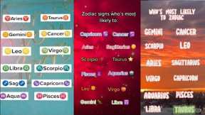 Who's most likely to Zodiac sign||Rand edition||Tiktok