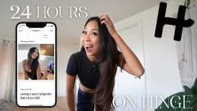 I went on Hinge for 24 hours… | FIRST TIME ON A DATING APP?!