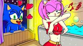 [ANIMATION] SONIC Dreaming Cute Lover AMY 💕 - Sad Love Story | Venus Cartoon