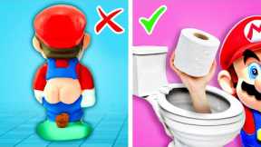 Super Mario Toilet Hacks & Gadgets! Funny Moments, Viral Parenting Tips by Zoom GO!