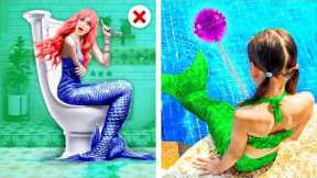 Mermaid Parenting Hacks - My Daughter is a Mermaid! Easy Toilet Hacks For Smart Parents by ChooChoo!