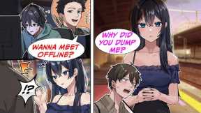 [Manga Dub] I met with an Online friend IRL, but the person who came was the girl that I rejected...
