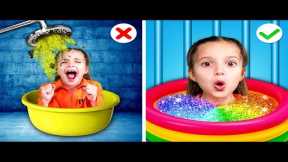Clever Parenting Hacks in Jail! *GOOD vs BAD* Funny Relatable Situations by TooLala!
