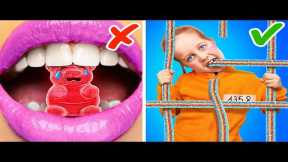 MOM SNEAKS CANDIES INTO JAIL! 🍬🔒 *Genius Parenting Hacks & Funny Pregnancy Situations*
