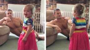 Genius Dad's Trick To Stop Daughter Crying