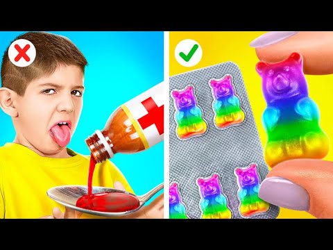 🍭Good Kid vs Bad Doctor 😱 *Awesome Parenting Hacks* & DIY Ideas in Hospital by TeeHeeHee!