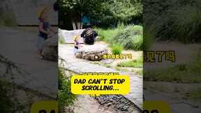 This Dad Chose His Phone...BIG Mistake! #ParentingFail #phoneaddiction #baby #parenting #public