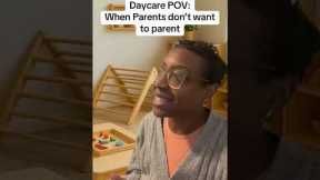Parents who don’t actually PARENT #daycare #comedy #funny #childcare #fyp #relatable #parenting