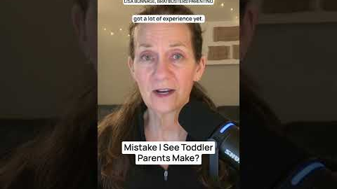 Mistake I See Toddler Parents Make