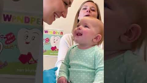 🦷 Baby’s First Dental Check Goes Hilariously Wrong! 😂 #short #family #family #baby