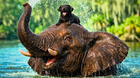 ORPHANED Elephant Adopts a Dumped PUPPY - Their Bond Will MELT Your Heart