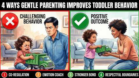 4 Ways Gentle Parenting Improves Toddler Behavior